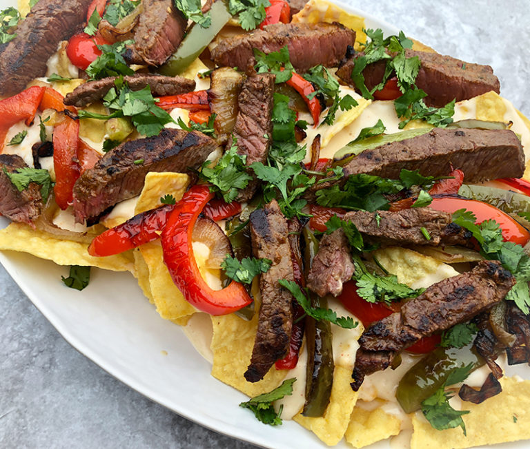 Steak Fajita Nachos Sizzling Mess